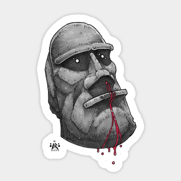 Blood From a Stone Sticker by NRdoggy